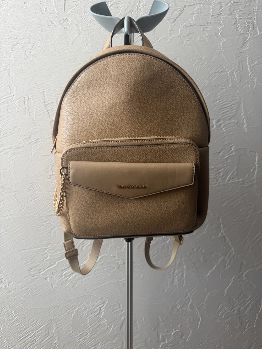 Michael Kors Tan Leather Backpack